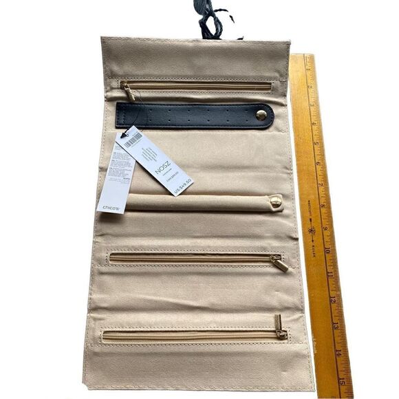 Chicos Travel Jewelry Roll Leopard Print New with tags - Picture 3 of 9